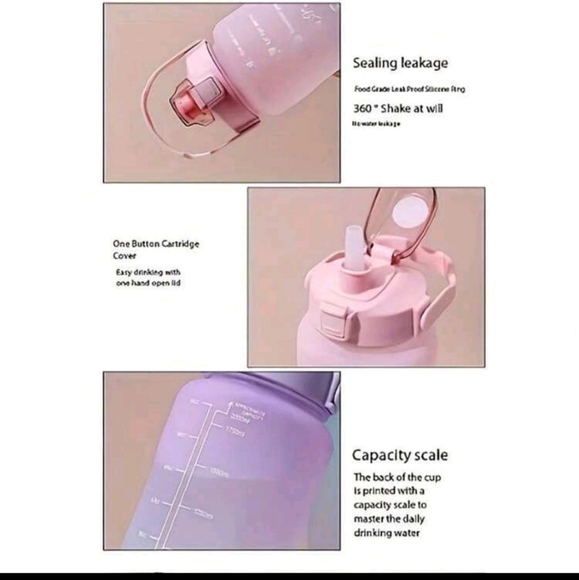 NWT 3pcs Water Bottles - Picture 3 of 4